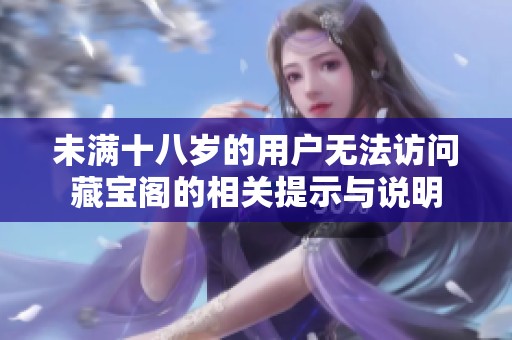 未滿十八歲的用戶無法訪問藏寶閣的相關(guān)提示與說明