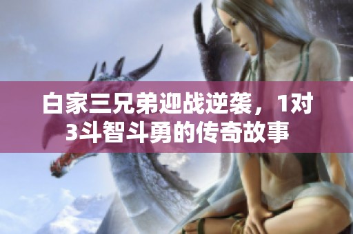 白家三兄弟迎戰(zhàn)逆襲，1對3斗智斗勇的傳奇故事