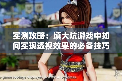 實測攻略：填大坑游戲中如何實現(xiàn)透視效果的必備技巧