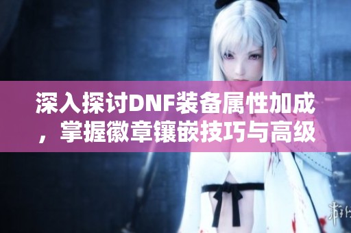 深入探討DNF裝備屬性加成，掌握徽章鑲嵌技巧與高級(jí)教程