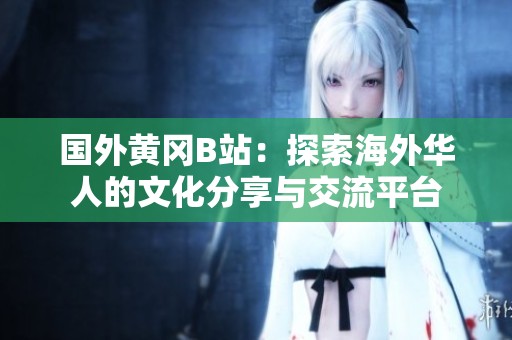 國外黃岡B站：探索海外華人的文化分享與交流平臺