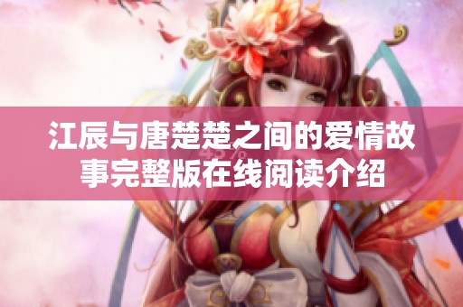 江辰與唐楚楚之間的愛(ài)情故事完整版在線閱讀介紹