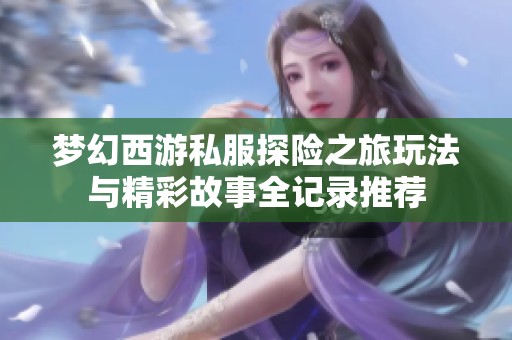 夢幻西游私服探險之旅玩法與精彩故事全記錄推薦