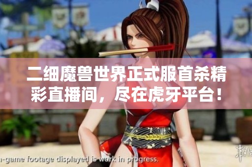 二細魔獸世界正式服首殺精彩直播間，盡在虎牙平臺！