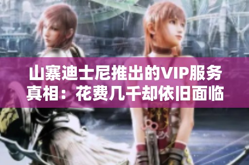 山寨迪士尼推出的VIP服務(wù)真相：花費(fèi)幾千卻依舊面臨排隊困擾