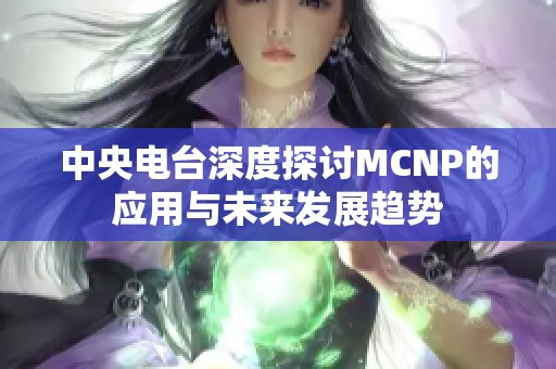 中央電臺(tái)深度探討MCNP的應(yīng)用與未來發(fā)展趨勢(shì)