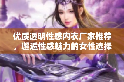 優(yōu)質(zhì)透明性感內(nèi)衣廠家推薦，邂逅性感魅力的女性選擇