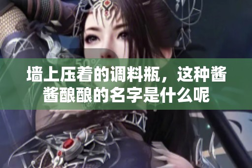 墻上壓著的調(diào)料瓶，這種醬醬釀釀的名字是什么呢