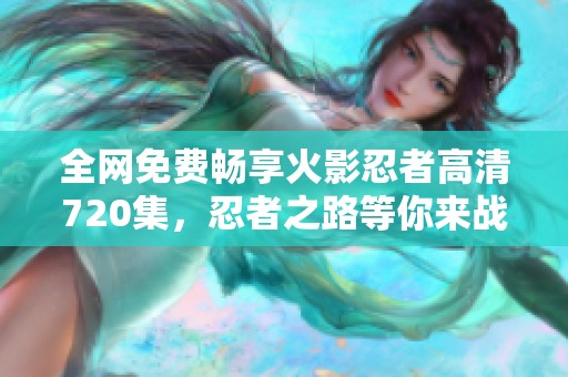 全網(wǎng)免費暢享火影忍者高清720集，忍者之路等你來戰(zhàn)
