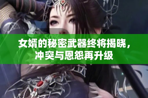 女婿的秘密武器終將揭曉，沖突與恩怨再升級