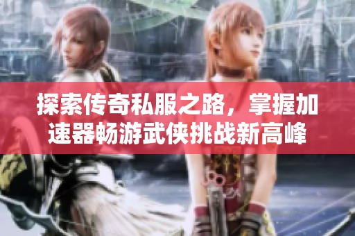 探索傳奇私服之路，掌握加速器暢游武俠挑戰(zhàn)新高峰