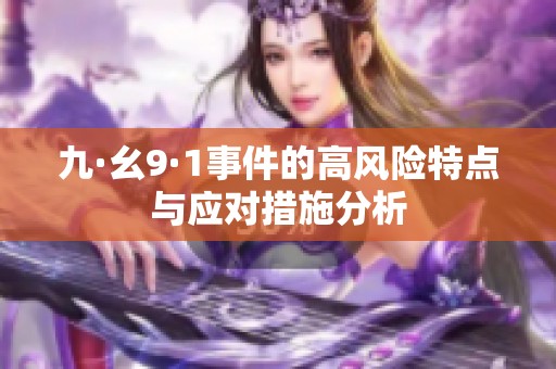 九·幺9·1事件的高風險特點與應(yīng)對措施分析
