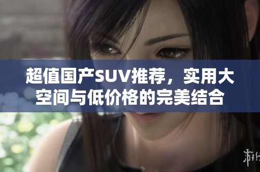 超值國產(chǎn)SUV推薦，實用大空間與低價格的完美結(jié)合