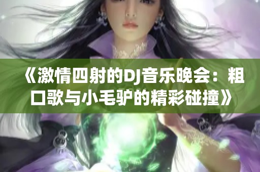 《激情四射的DJ音樂晚會(huì)：粗口歌與小毛驢的精彩碰撞》