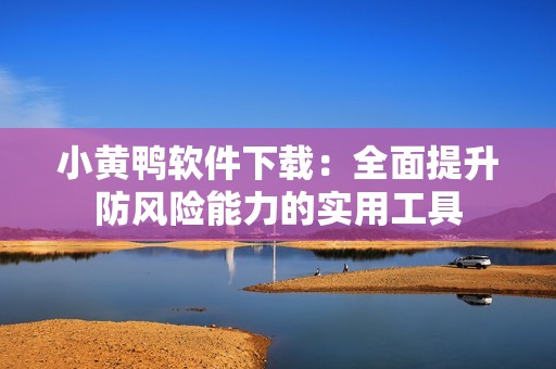 小黃鴨軟件下載：全面提升防風險能力的實用工具