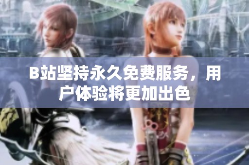 B站堅(jiān)持永久免費(fèi)服務(wù)，用戶體驗(yàn)將更加出色