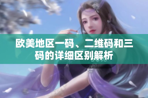 歐美地區(qū)一碼、二維碼和三碼的詳細(xì)區(qū)別解析