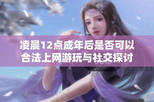 凌晨12點(diǎn)成年后是否可以合法上網(wǎng)游玩與社交探討
