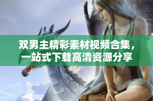 雙男主精彩素材視頻合集，一站式下載高清資源分享