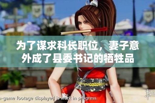 為了謀求科長(zhǎng)職位，妻子意外成了縣委書(shū)記的犧牲品