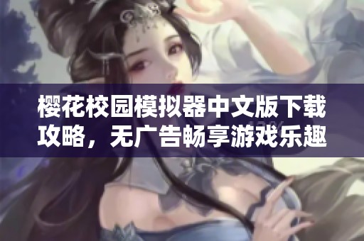 櫻花校園模擬器中文版下載攻略，無廣告暢享游戲樂趣