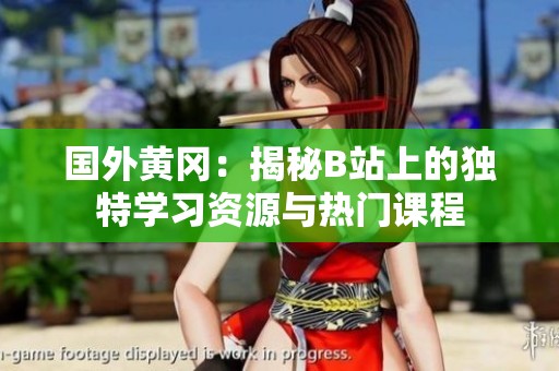 國(guó)外黃岡：揭秘B站上的獨(dú)特學(xué)習(xí)資源與熱門課程