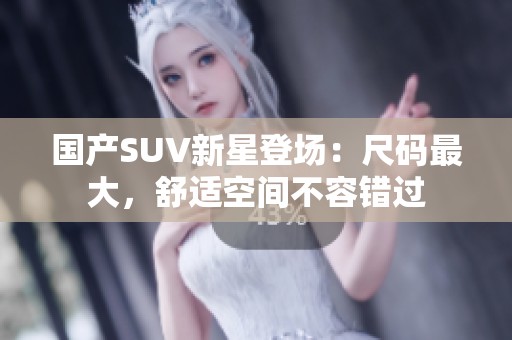 國產(chǎn)SUV新星登場：尺碼最大，舒適空間不容錯(cuò)過