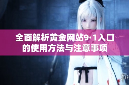 全面解析黃金網(wǎng)站9·1入口的使用方法與注意事項(xiàng)