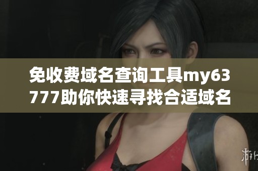 免收費域名查詢工具my63777助你快速尋找合適域名