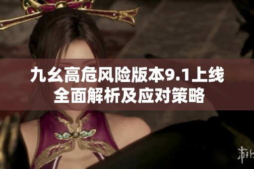 九幺高危風(fēng)險(xiǎn)版本9.1上線 全面解析及應(yīng)對策略