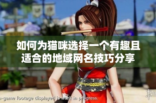 如何為貓咪選擇一個有趣且適合的地域網名技巧分享