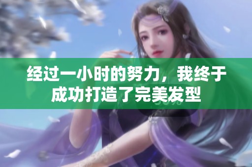 經(jīng)過一小時(shí)的努力，我終于成功打造了完美發(fā)型