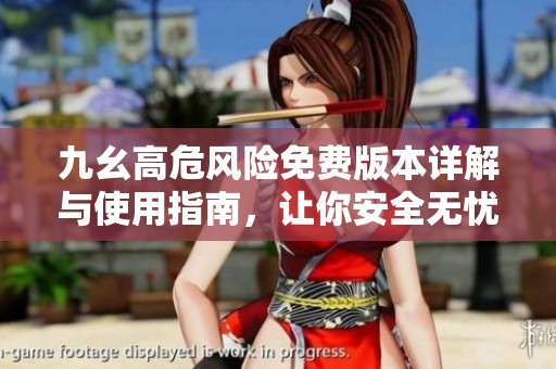 九幺高危風(fēng)險免費版本詳解與使用指南，讓你安全無憂