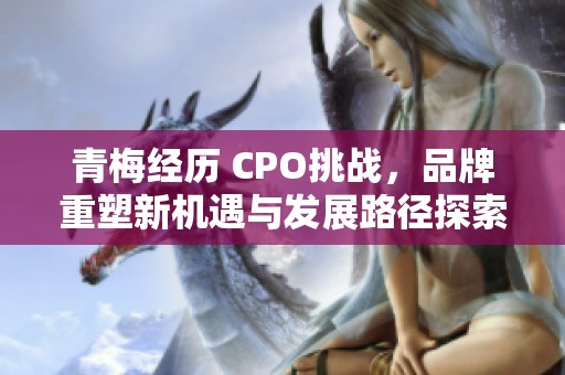 青梅經(jīng)歷 CPO挑戰(zhàn)，品牌重塑新機遇與發(fā)展路徑探索