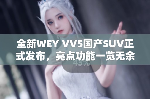 全新WEY VV5國(guó)產(chǎn)SUV正式發(fā)布，亮點(diǎn)功能一覽無(wú)余