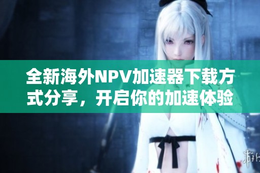 全新海外NPV加速器下載方式分享，開啟你的加速體驗
