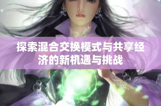 探索混合交換模式與共享經(jīng)濟(jì)的新機(jī)遇與挑戰(zhàn)