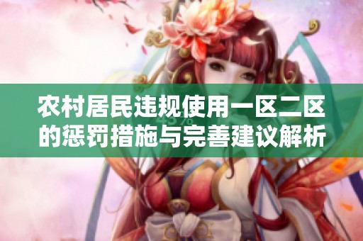 農(nóng)村居民違規(guī)使用一區(qū)二區(qū)的懲罰措施與完善建議解析