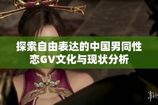 探索自由表達(dá)的中國男同性戀GV文化與現(xiàn)狀分析