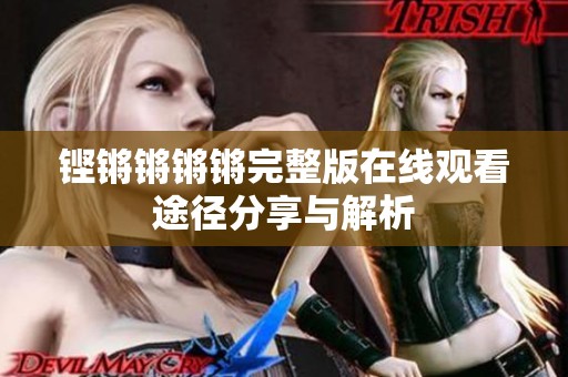 鏗鏘鏘鏘鏘完整版在線觀看途徑分享與解析