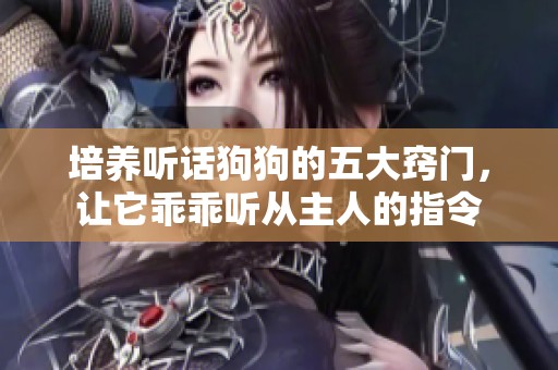 培養(yǎng)聽話狗狗的五大竅門，讓它乖乖聽從主人的指令