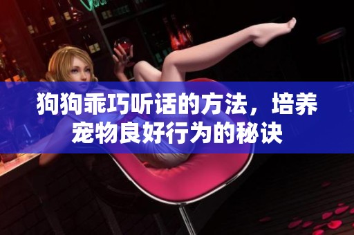 狗狗乖巧聽話的方法，培養(yǎng)寵物良好行為的秘訣