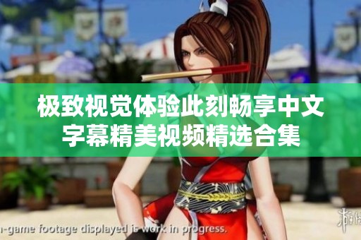 極致視覺(jué)體驗(yàn)此刻暢享中文字幕精美視頻精選合集