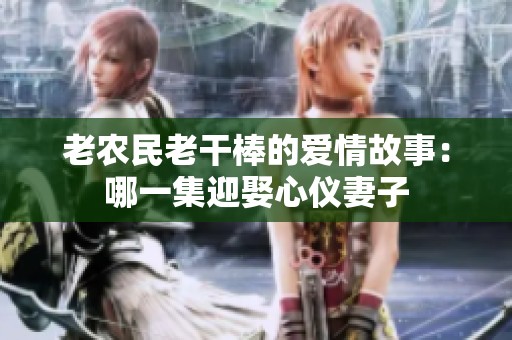 老農(nóng)民老干棒的愛情故事：哪一集迎娶心儀妻子