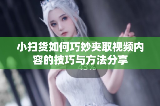 小掃貨如何巧妙?yuàn)A取視頻內(nèi)容的技巧與方法分享