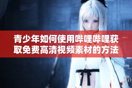 青少年如何使用嗶哩嗶哩獲取免費高清視頻素材的方法