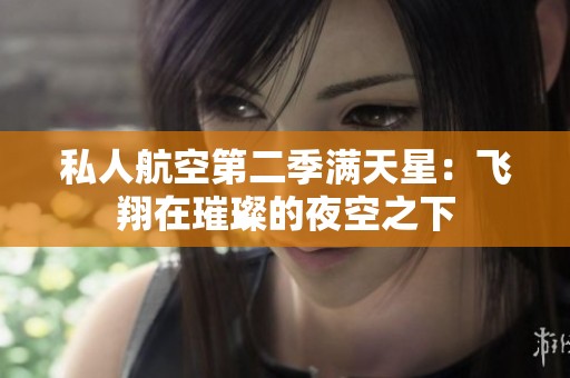 私人航空第二季滿天星：飛翔在璀璨的夜空之下