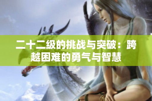 二十二級(jí)的挑戰(zhàn)與突破：跨越困難的勇氣與智慧