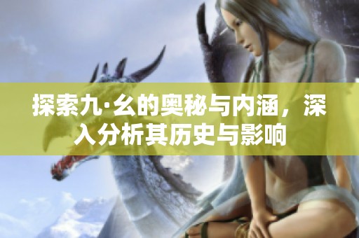 探索九·幺的奧秘與內(nèi)涵，深入分析其歷史與影響