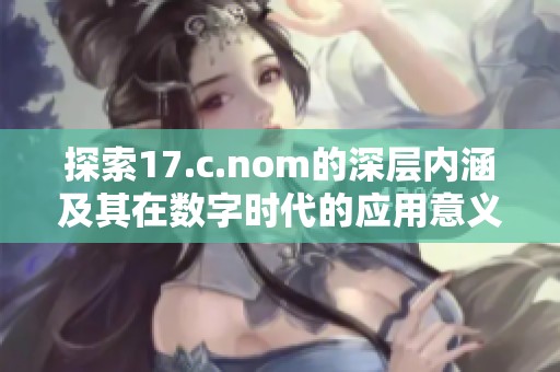 探索17.c.nom的深層內(nèi)涵及其在數(shù)字時(shí)代的應(yīng)用意義